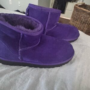 UGG Vibrant Purple Suede Boots